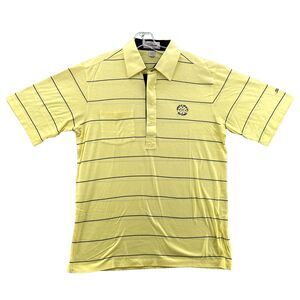 Vintage The Titleist Collection Polo Men's Large Yellow Preppy Myrtle Beach Golf